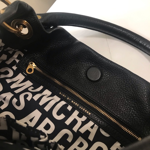 Marc Jacob Tote Hobo Black Leather Women's Bag - Picture 12 of 16